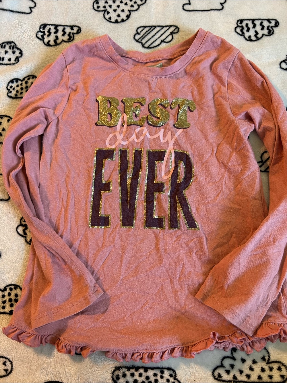 Garanimals Pink Long-Sleeve 'Best Day Ever' Graphic Tee